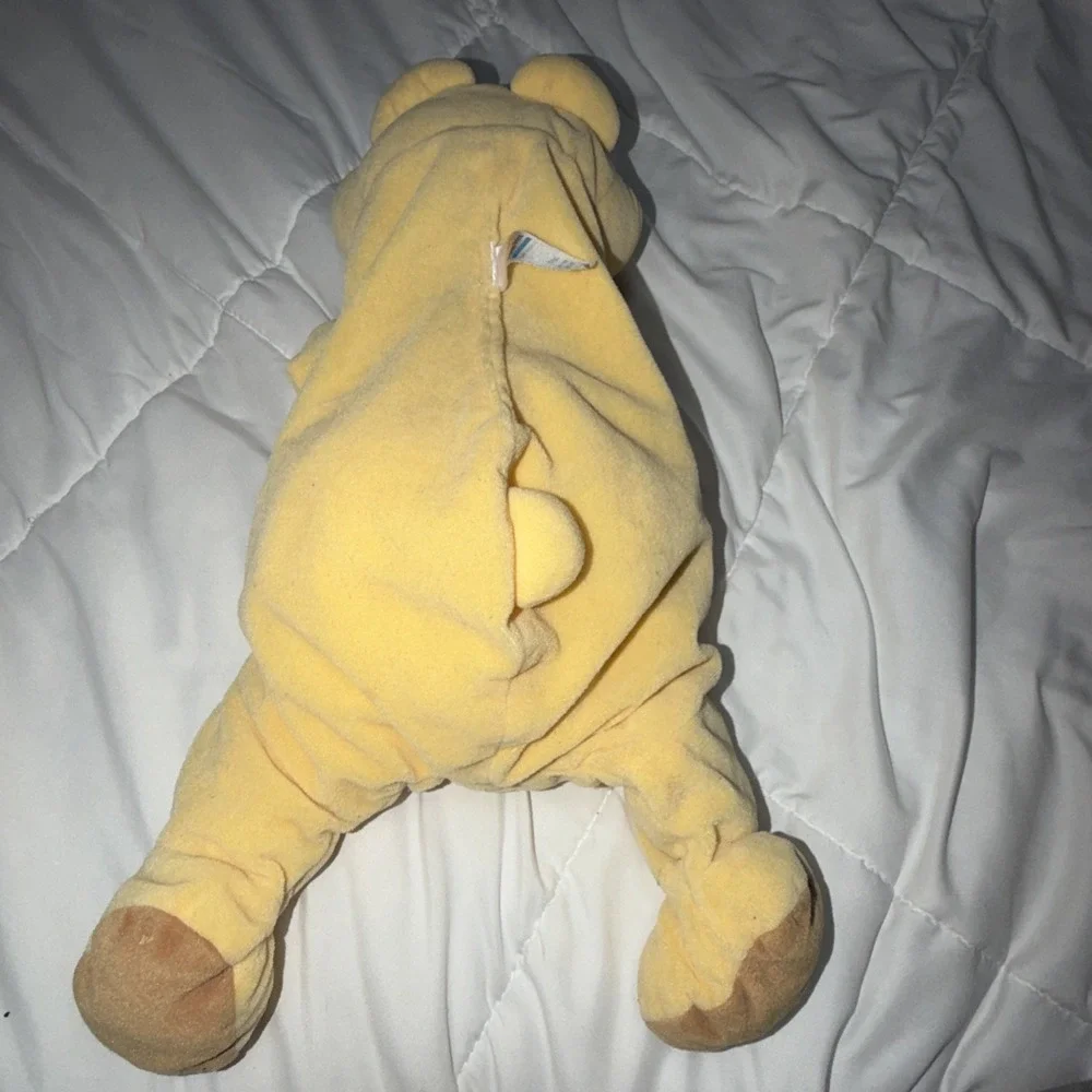 Fisher Price Rumple Bear Plush Honey Yellow Black Nose Vintage 1993